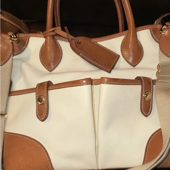 Dooney & Bourke Tan and Cream Satchel - Picture 3 of 5
